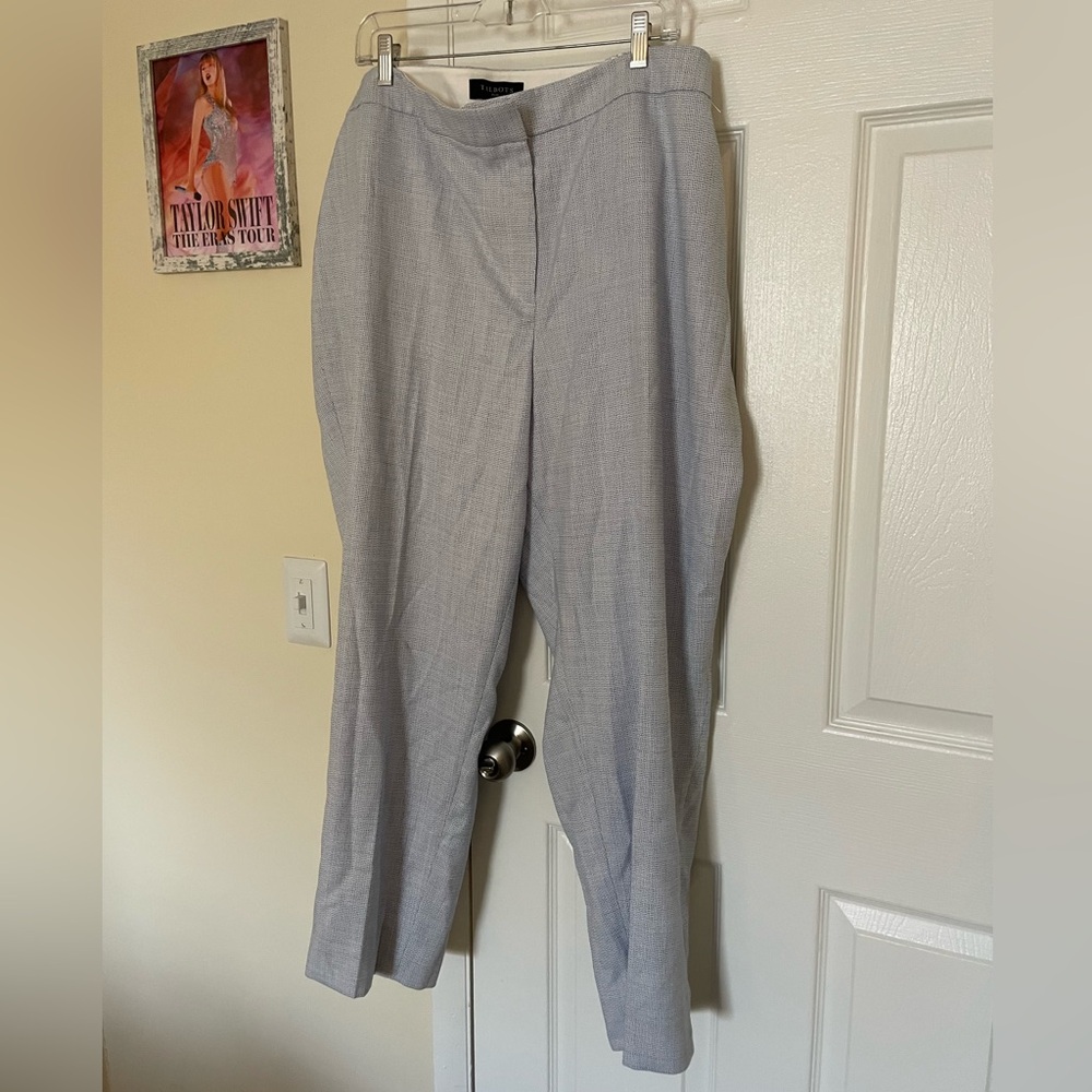 Talbots women’s light blue gray pants size 24 plus size new nwt